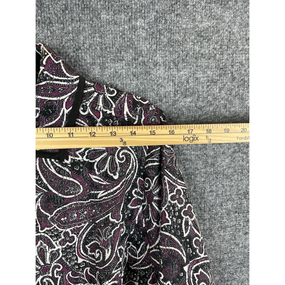Women's Lightweight Quilted Jacket Size L Black and White reversable Maroon - Picture 4 of 10